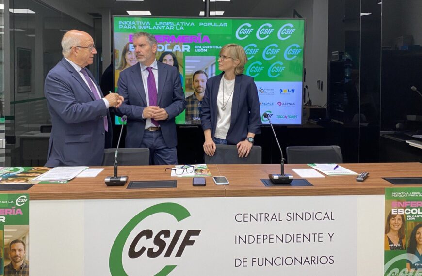 El Consejo de Enfermería de Castilla y León se suma a la iniciativa de CSIF para reclamar una enfermera escolar en todos los centros educativos de la región